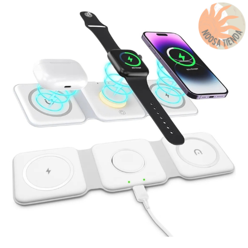 Cargador 3 en 1 Inalámbrico - Organiza tus dispositivos