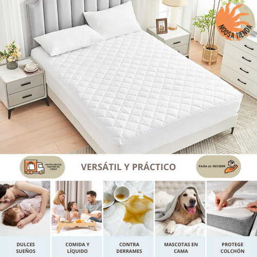 Cubre Colchón Impermeable – Bloquea Derrames