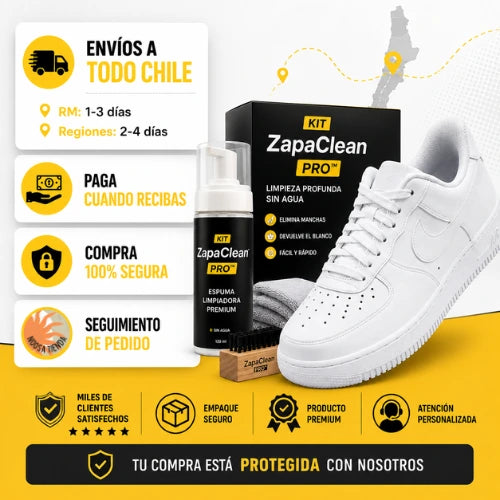 KIT ZapaClean Pro: Devuélvele el tono original a tus zapatillas en minutos!