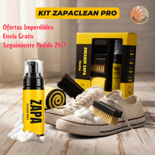 KIT ZapaClean Pro: Devuélvele el tono original a tus zapatillas en minutos!