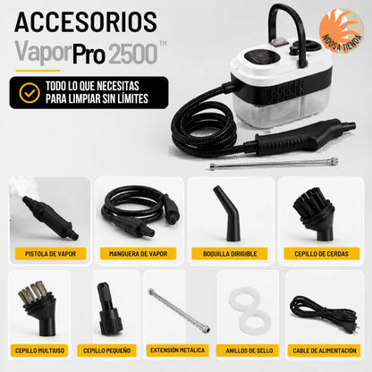 VaporPro 2500 — Elimina grasa, bacterias y manchas
