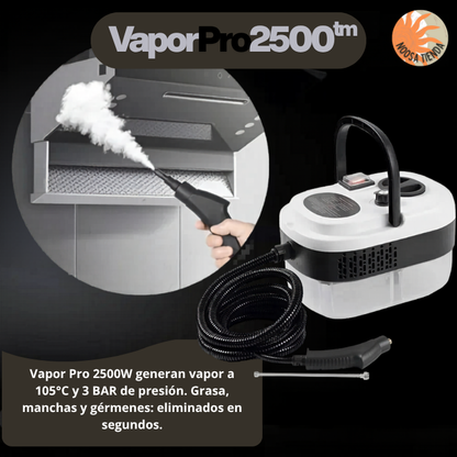 VaporPro 2500 — Elimina grasa, bacterias y manchas