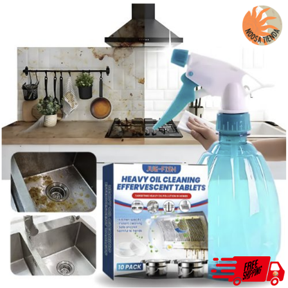 10 Pastillas Efervescentes de Limpieza Multiuso