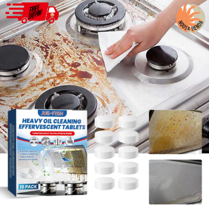 10 Pastillas Efervescentes de Limpieza Multiuso