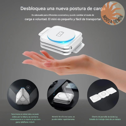 Cargador 3 en 1 Inalámbrico - Organiza tus dispositivos