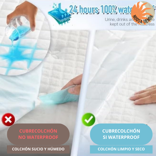 Cubre Colchón Impermeable – Bloquea Derrames