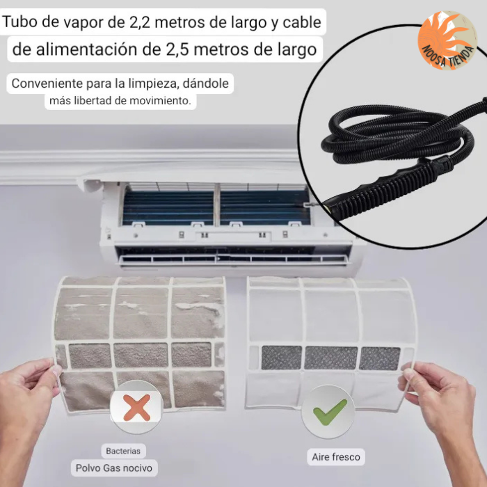 VaporPro 2500 — Elimina grasa, bacterias y manchas