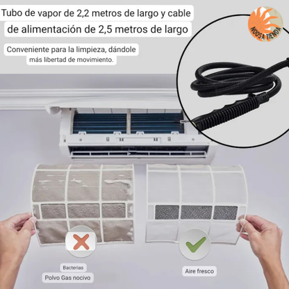 VaporPro 2500 — Elimina grasa, bacterias y manchas
