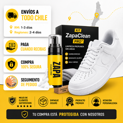 KIT ZapaClean Pro: Devuélvele el tono original a tus zapatillas en minutos!